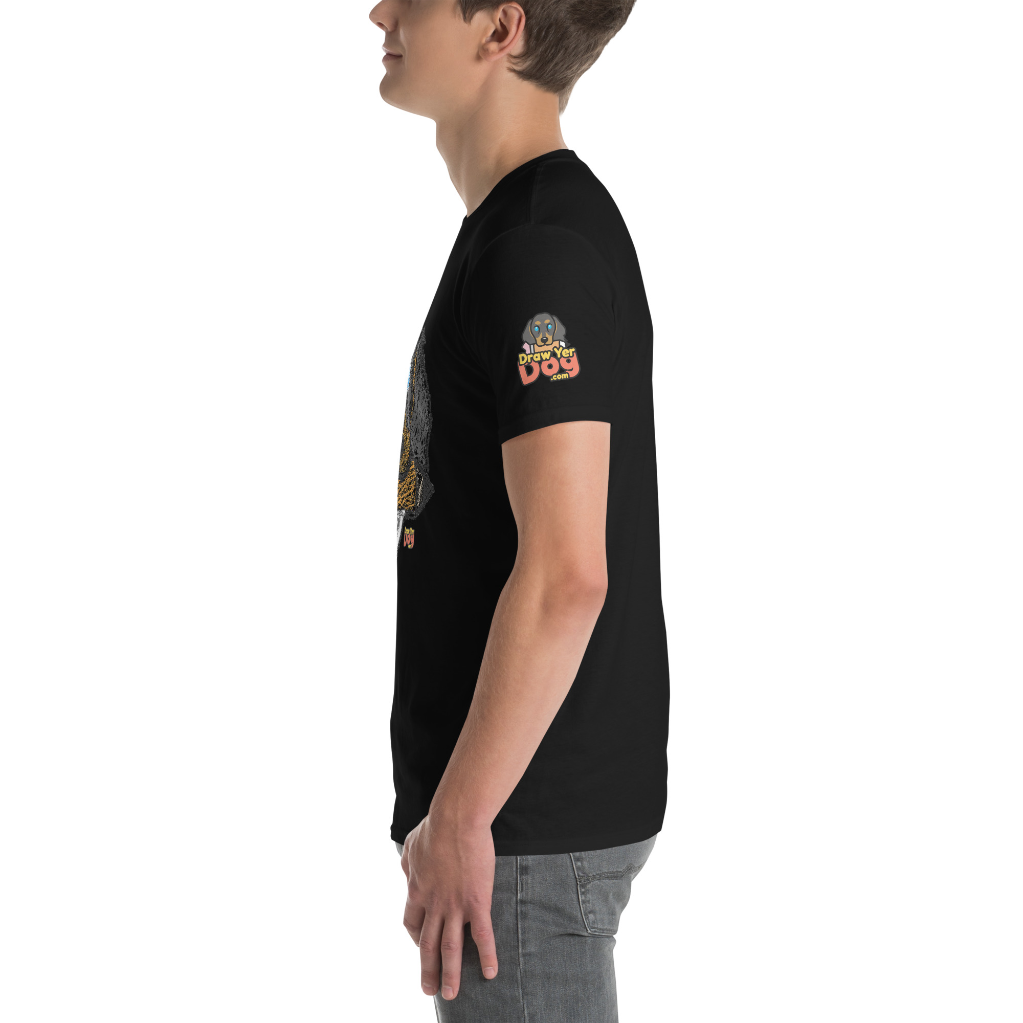 Draw Yer Dog — Morty Scribble Tee - Image 3
