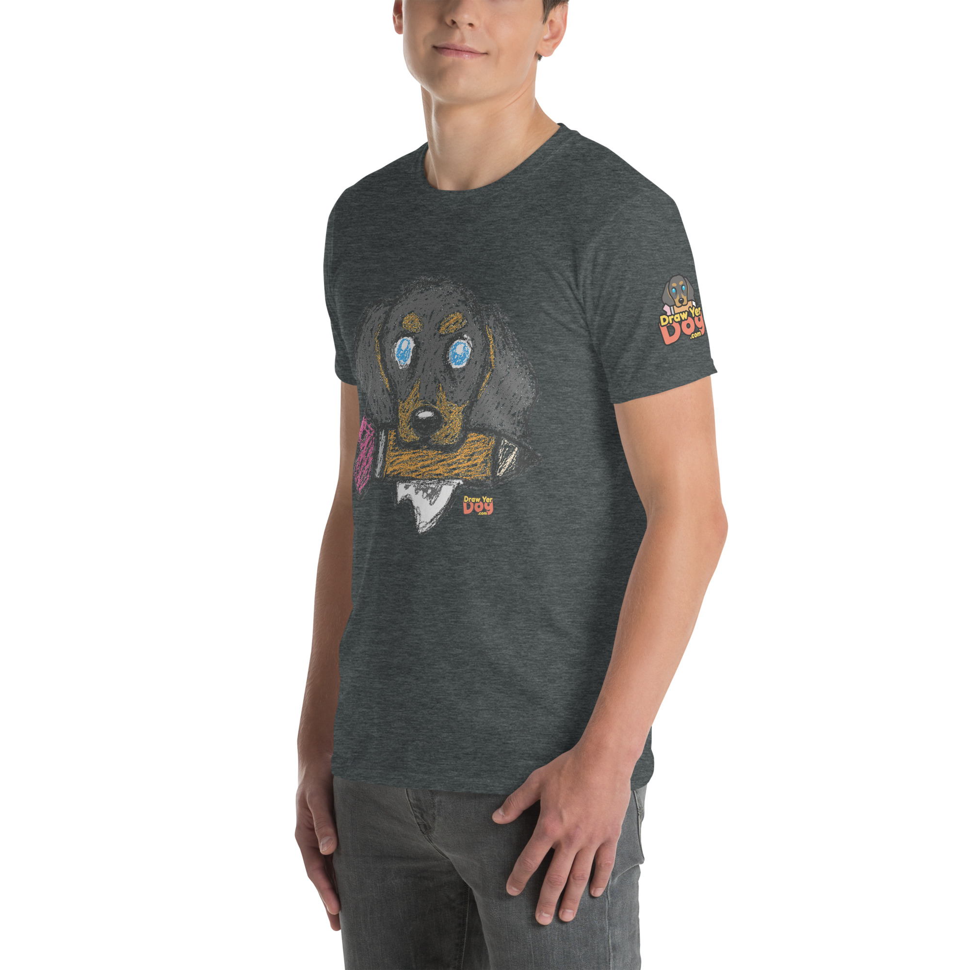 Draw Yer Dog — Morty Scribble Tee - Image 18