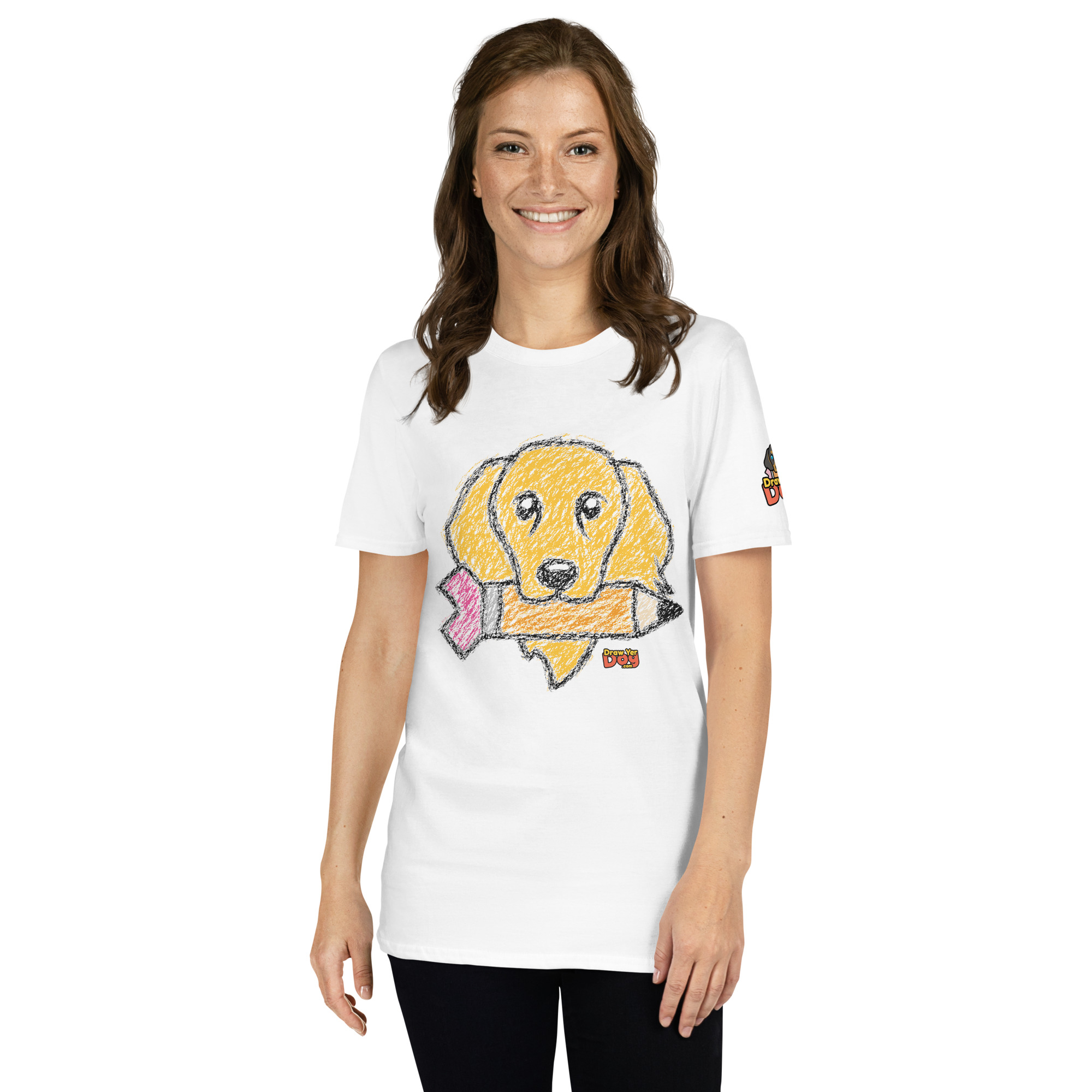 Draw Yer Dog — Bella Scribble Tee - Image 5