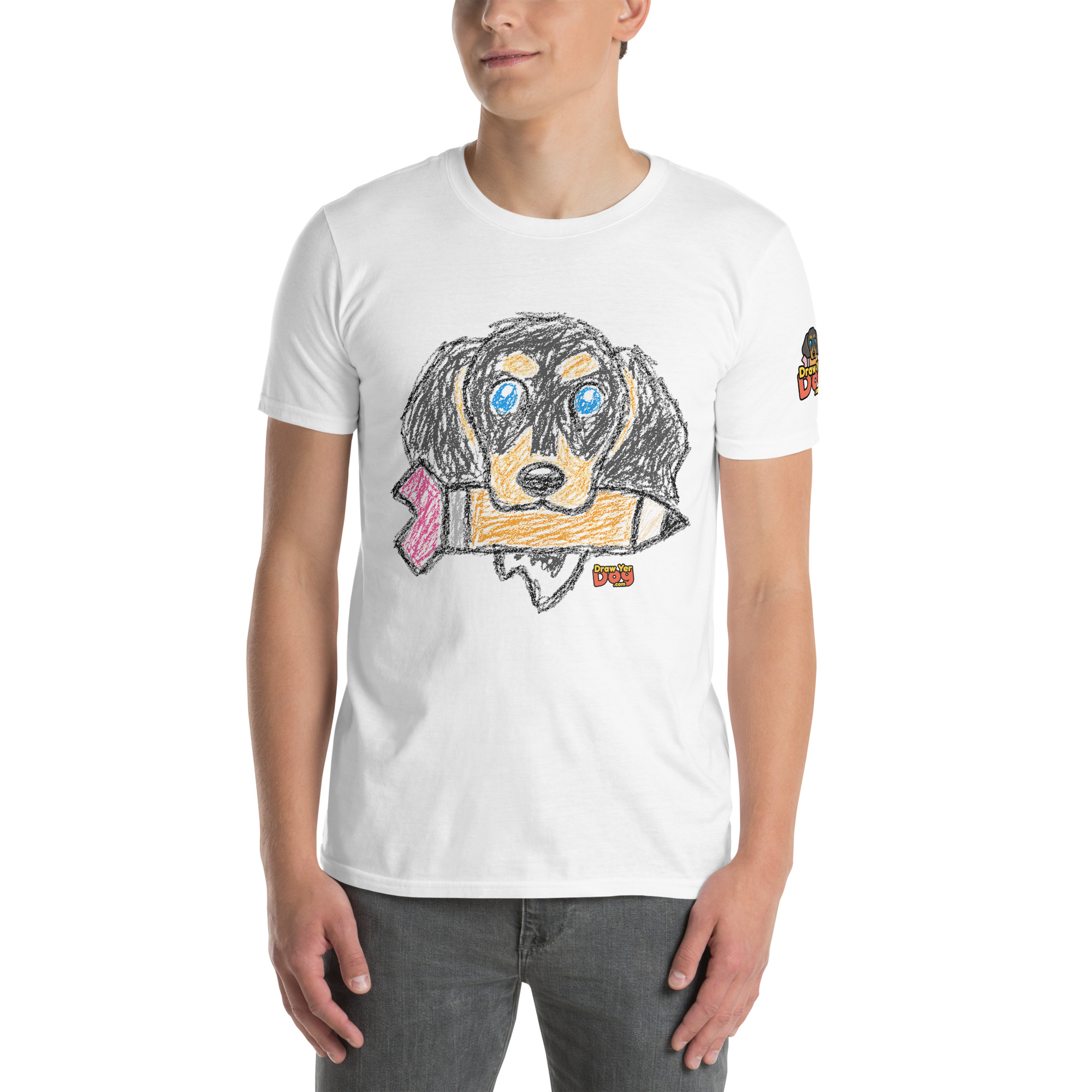 Draw Yer Dog — Morty Scribble Tee - Image 25