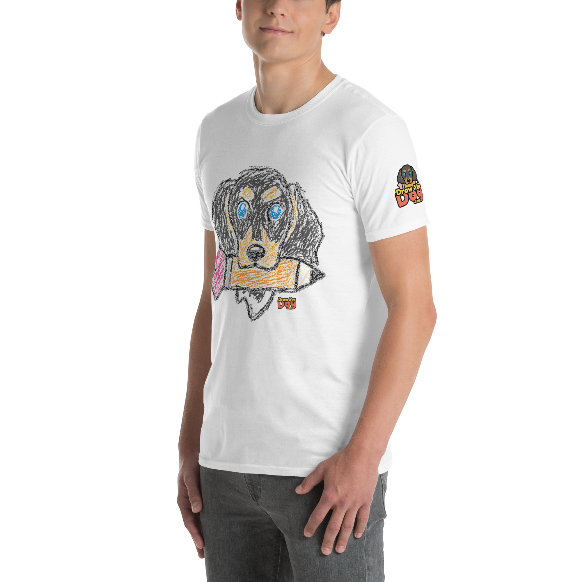 Draw Yer Dog — Morty Scribble Tee - Image 30