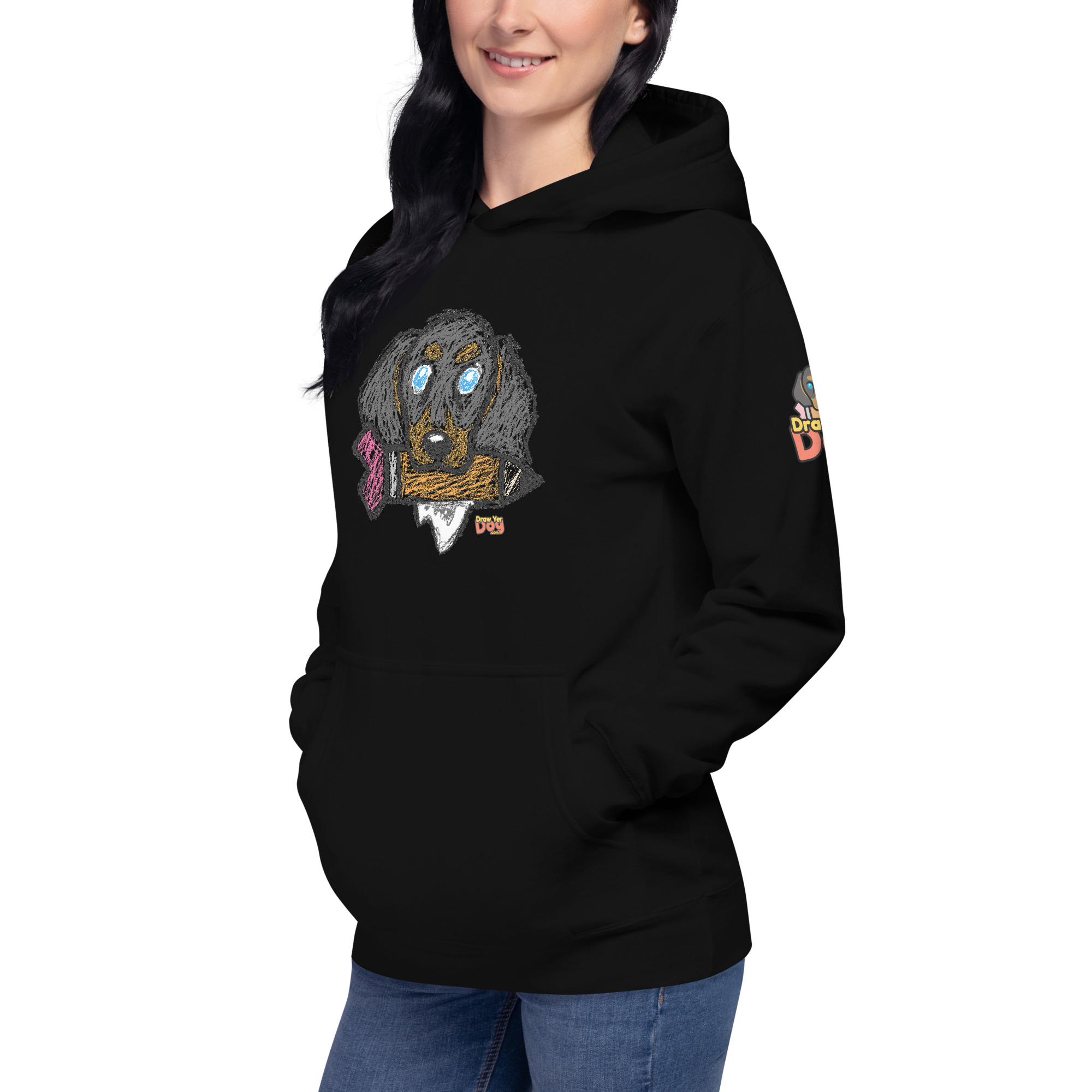 Draw Yer Dog — Morty Scribble Hoodie - Image 2