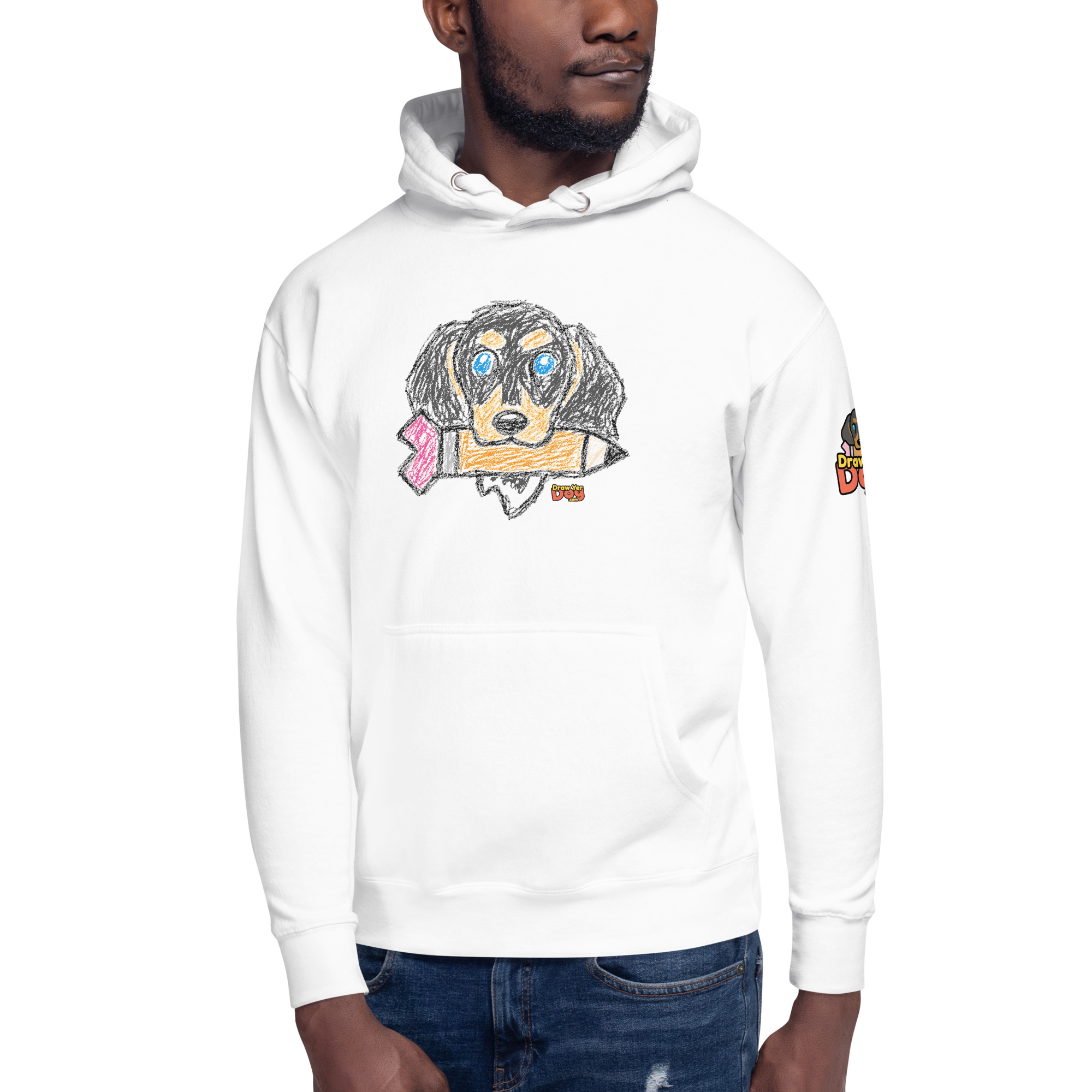 Draw Yer Dog — Morty Scribble Hoodie - Image 4