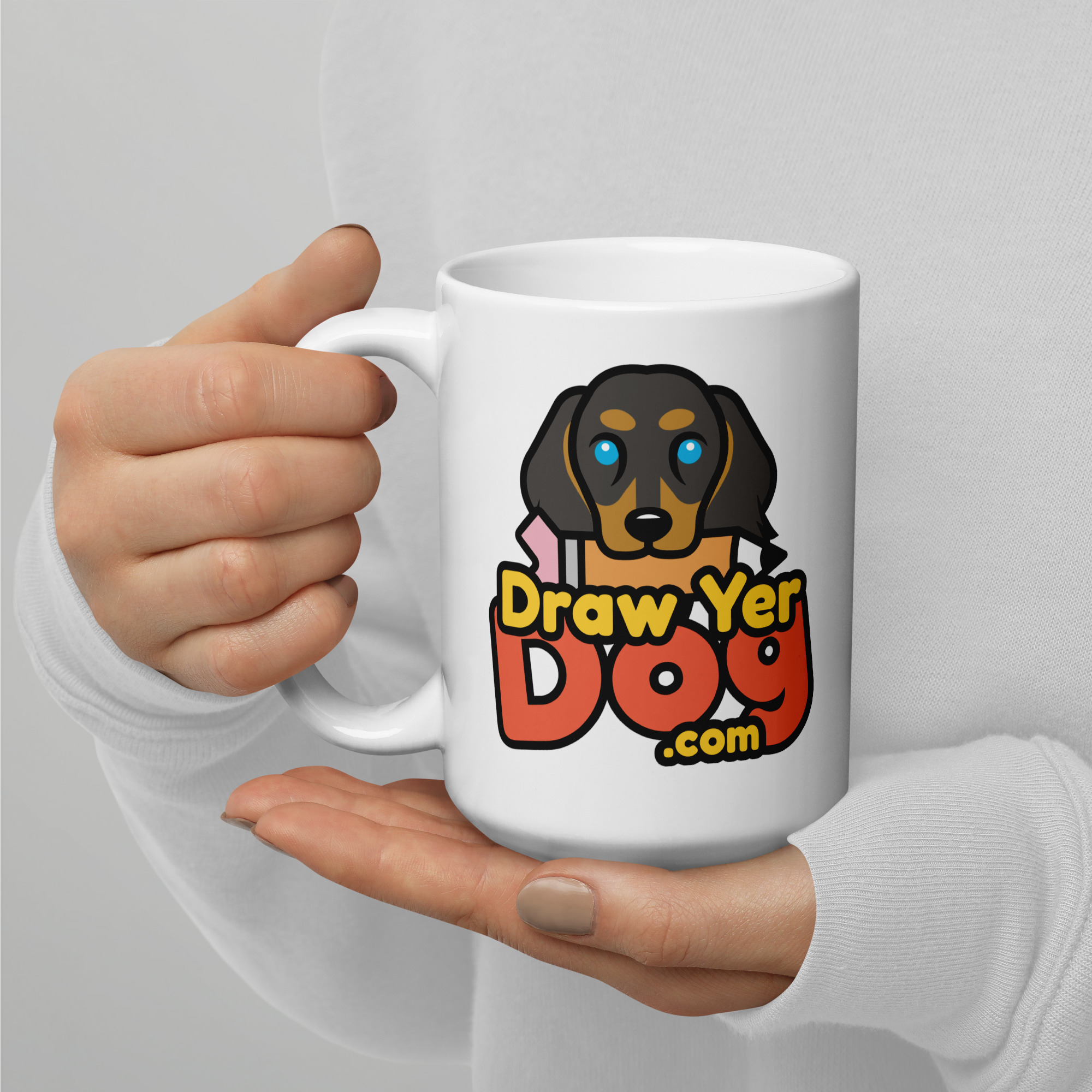 Draw Yer Dog Coffee Mug - Image 3